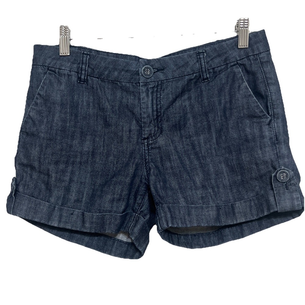 Buffalo Women's Shorts Size 27 Dark Blue Cuffed Jean‎ Shorts , Cute , Summer